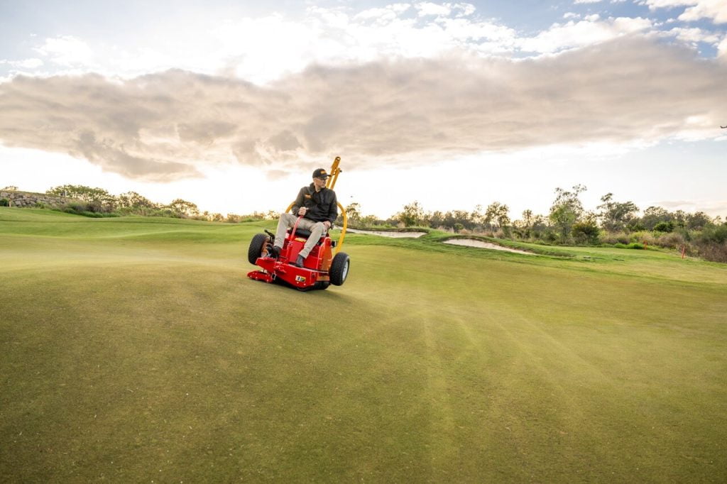 Image The of patented Tru-Turf golf course roller